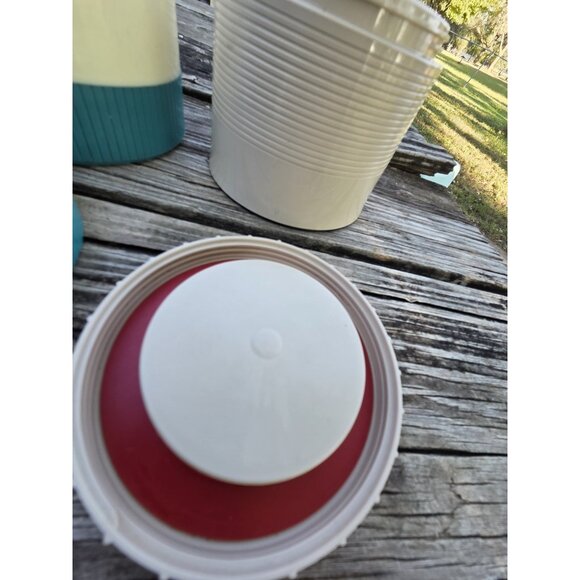 Pair Vintage Aladdin Thermo Jar Model #7000 Thermos Insulated Model #1155 - Picture 11 of 12